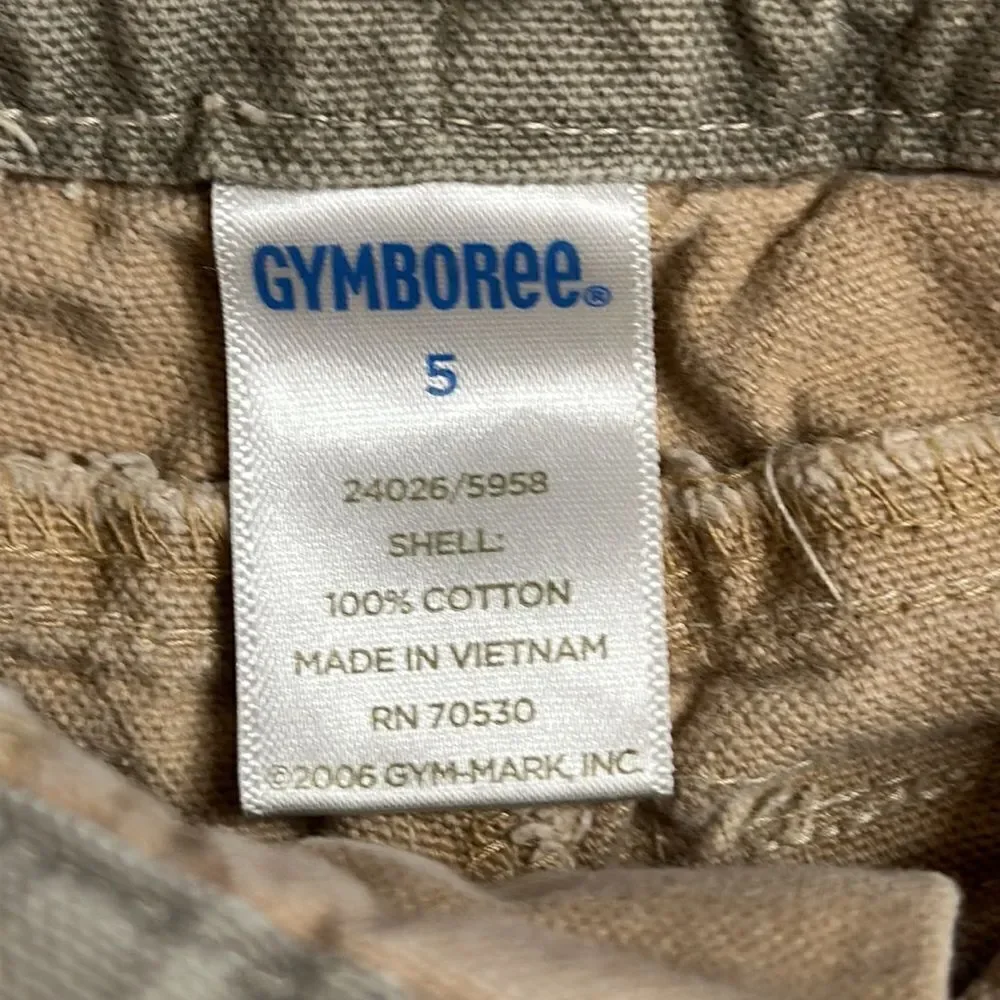 Gymboree Boys size 5 Khaki Cargo Pants utility pants cotton Easter